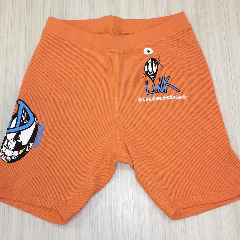 Chrome hearts matty boy orange shorts